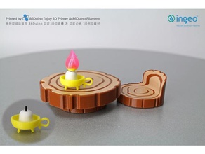 travel frog furniture candle model 86duino 3d print model - Mito3D
