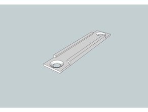 led strip holder 5050 - 1pcs 50mm light mount 3d print model - Mito3D