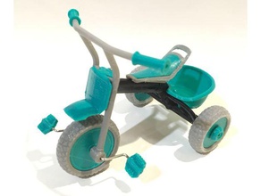 triciclo r c veículos bicicleta moto crianças de brinquedo a decoração diy hobby modelo em escala 3d print model - Mito3D