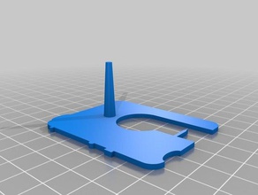 soporte de bobina la máquina coser forma 3d print model - Mito3D