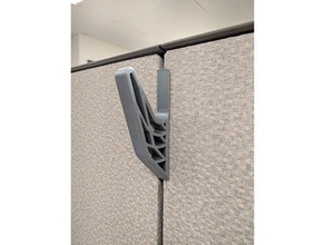 cubicle hook steelcase remix office 3d print model - Mito3D