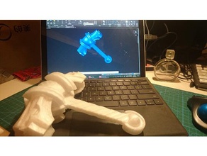 juguete de martillo La impresión en 3d cosplay arma 3d print model - Mito3D