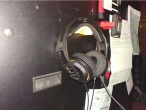 magnetic headphone holder 3d printing 3d print model - Mito3D