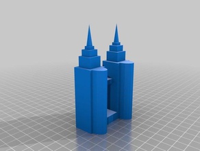 torres petronas A impressão 3d 3d print model - Mito3D
