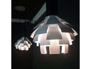 mini artichoke lamp shade par20 led bulb household art cool design gcreate lampshade modern 3d print model - Mito3D