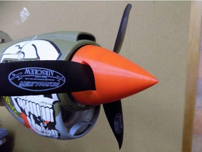 durafly curtiss p-40n warhawk spinner r c araçlar 3d print model - Mito3D