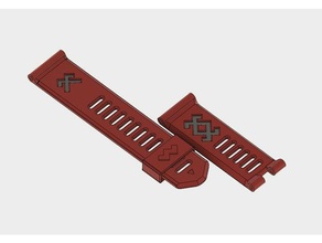 garmin fenix3 bracelet - letton symboles accessoires fenix 3 regarder la bande 3d print model - Mito3D