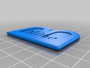 pergo b-benim sabit küpe abs kulak kalp Sevgililer Günü pla yüzük san valentin valen hediyeleri 3d print model - Mito3D
