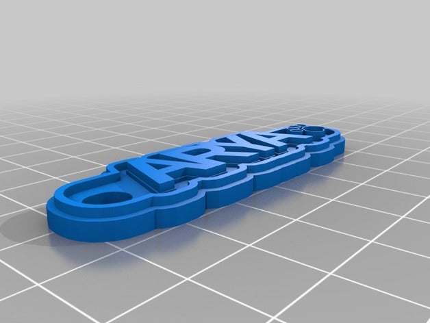 arya keychain 3d printing 3D print model - Mito3D