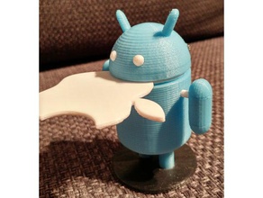 android vs apple les signes et logos le titulaire robot 3d print model - Mito3D