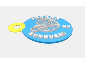 llavero logo de la iguana mc signos y logotipos 3d print model - Mito3D