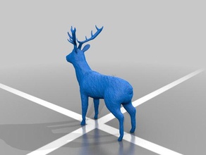 köpek geyik AVI hayvanlar 3d print model - Mito3D