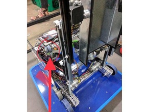 carretel deslizante linear elevador - ftc tetrix robótica primeiro rev 3d print model - Mito3D
