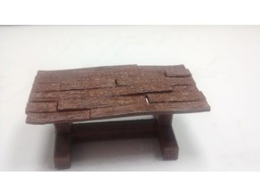 wood table toy & game accessories dnd prop heroquest warhammer quest 3d print model - Mito3D
