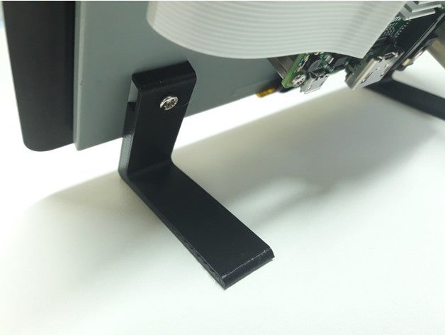 raspberry pi 7 pollici lcd touch display stand l'elettronica 3D print model - Mito3D