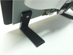 raspberry pi 7 pollici lcd touch display stand l'elettronica 3d print model - Mito3D