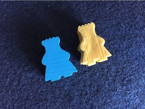 kingdomino queendomino substituição rei token brinquedo & acessórios para jogos de jogo peça 3d print model - Mito3D