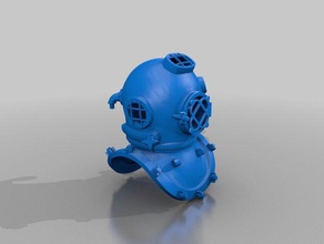 dalış kask v2 3d baskı 3d print model - Mito3D