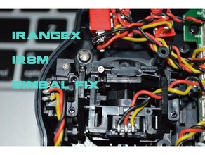 irangex ir8m gimbal retainer r c vehicles drones fix quadcopter transmitter 3d print model - Mito3D