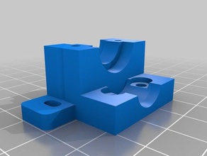 e3dv6 fatter mount cr-10 3d printer accessories 3d print model - Mito3D