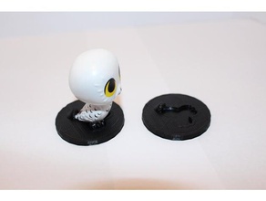 Rätsel-minis hedwig stand funko stehen 3d print model - Mito3D
