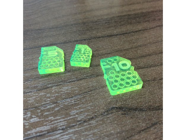 láser de corte acrílico la sci-fi dinero juguetes y accesorios juego el boardgame clank gratuita svg 3D print model - Mito3D