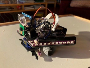 rover ruota prugna geek spirito la robotica openscad robot 3d print model - Mito3D