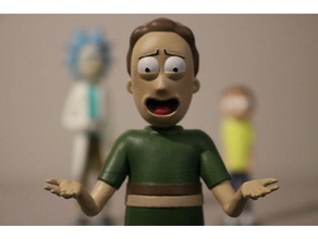 jerry rick morty personnes adult swim caractère figure figurine rickandmorty zbrush 3d print model - Mito3D