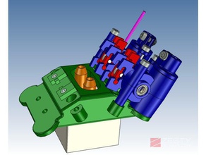 monter le bloc 4 nimbles kraken L'imprimante 3d de pièces Vr4) l'adaptateur e3d extrudeuse agile l'extrudeuse zesty la mise à niveau 3d print model - Mito3D