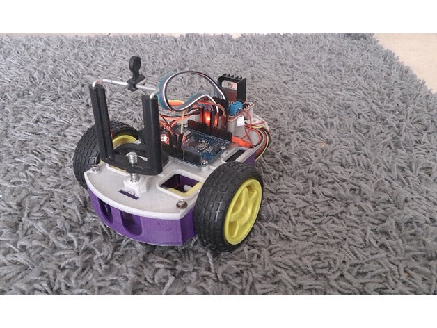 robocar robótica 3dprintable Impressora 3d app arduino caso o uno bluetooth módulo campainha de carro legal motor dc designproject diy fpv montagem câmera a do robo3d robô 3D print model - Mito3D