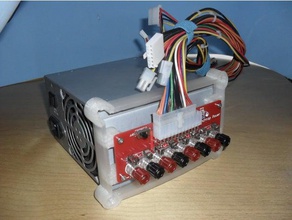 tezgah güç pcb tutucu atx psu elektronik kaynağı 3d print model - Mito3D