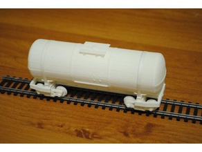 ruso vagón cisterna 73 ton 1 87 juguetes mecánicos h0 escala modelo de ferrocarril tren el tanque 3d print model - Mito3D