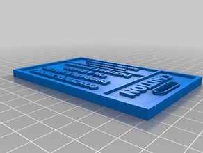 etiqueta de bagagem 3d print model - Mito3D