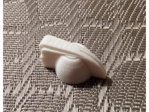 frango cabeça potenciômetro botão de 6mm dentada do eixo eletrônica 3d print model - Mito3D