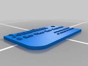 jonathan etiqueta impresionante accesorios 3d print model - Mito3D
