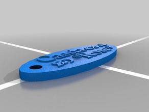 cassia rose luggage tag keychains 3d print model - Mito3D