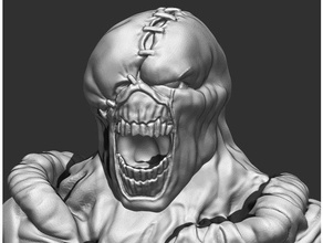 resident evil nemesis sculture il busto creatura 3d print model - Mito3D