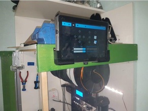 tablet wandhalterung supporto per il montaggio a parete 3d print model - Mito3D