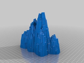 heroscape glaciar 6 hex juegos terreno wargame 3d print model - Mito3D
