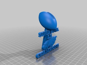 eagles super bowl trophy 3d printing 3d print model - Mito3D