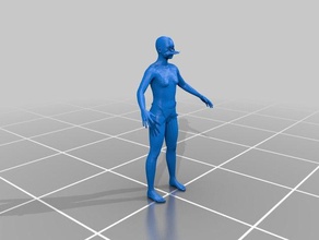 utopische humanoid Skulpturen 3d print model - Mito3D