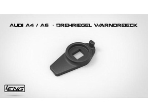 audi a4-a6 - drehriegel warndreieck automotive 3d print model - Mito3D