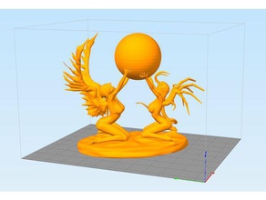 ange ou d Mo Kreaturen 3d print model - Mito3D