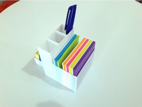 postit pencil holder organization nsfw 3d print model - Mito3D