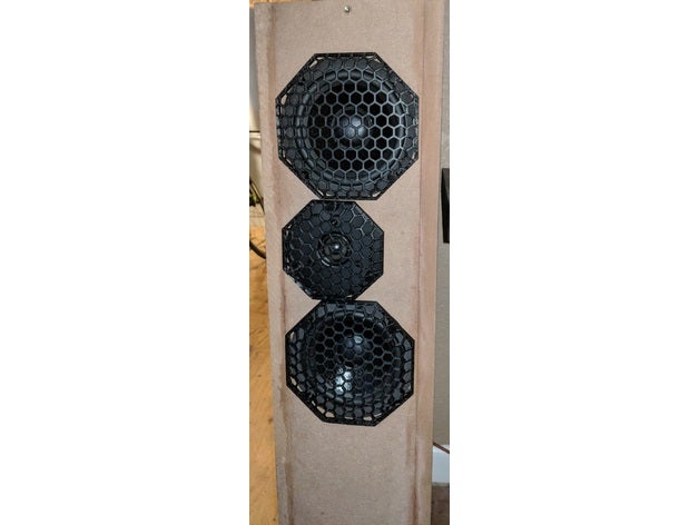 dayton audio speaker grille music cover grill tritrix 3D print model - Mito3D