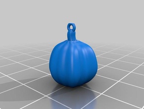 calabaza anillo llavero llaveros de halloween feliz clave naranja pumkin 3d print model - Mito3D