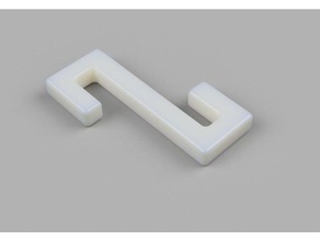 basic s hook bathroom 3d print model - Mito3D