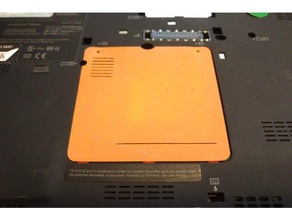 ram couverture de porte thinkpad x200 x201 tablet ordinateur 3d print model - Mito3D