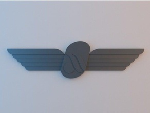 pilot wings - air berlin traje emblema 3d print model - Mito3D
