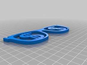 dollar-Brille 3d-drucken 3d print model - Mito3D